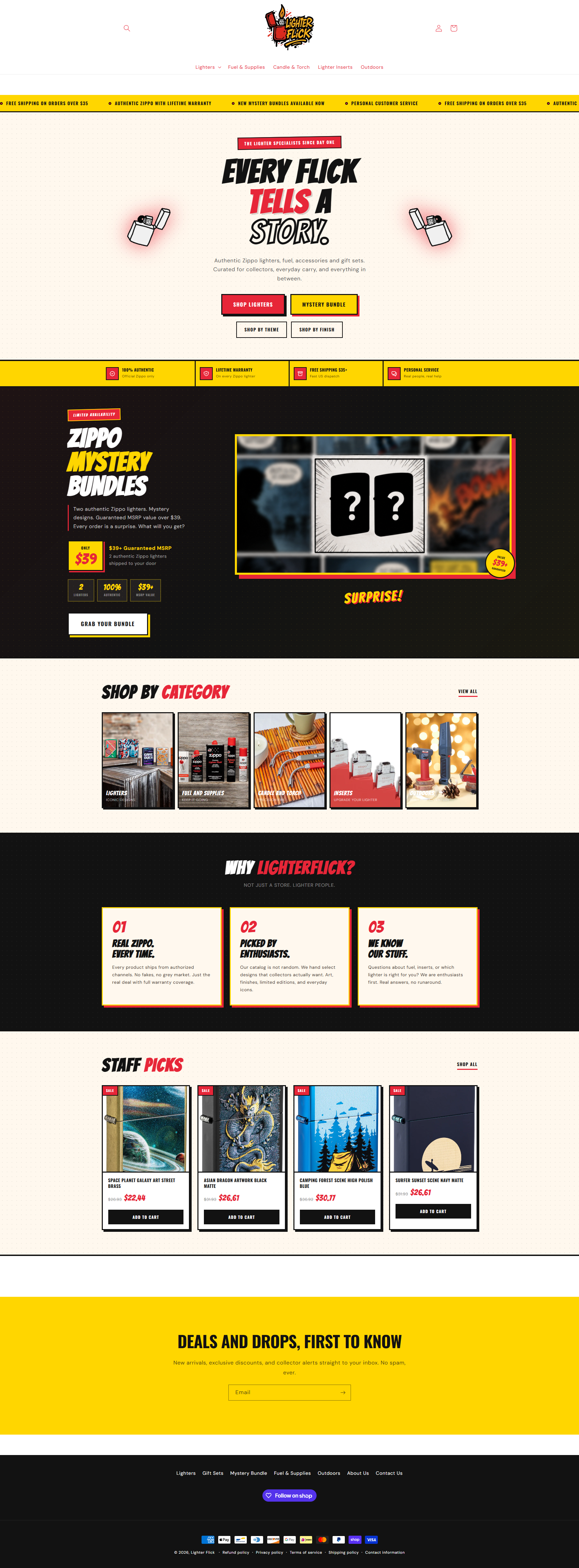 Lighter Flick website